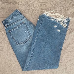 Light Wash Distressed Wide Leg Jeans (Abercrombie)!